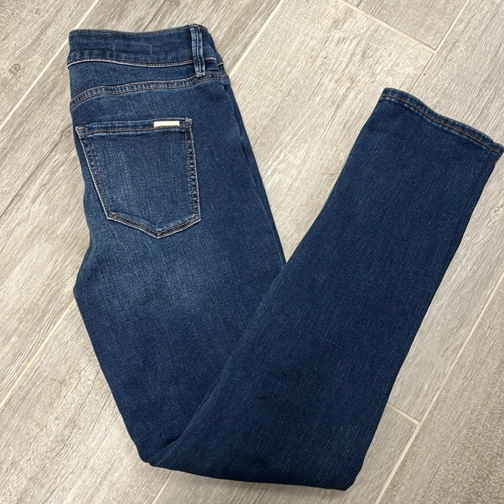 WHBM slim mid-rise, slim leg jeans